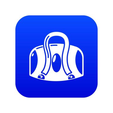 Seyahat çantası simgesini, basit siyah stil