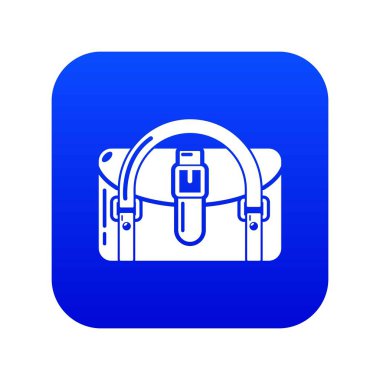 Seyahat çantası hedef simgesini, basit siyah stil