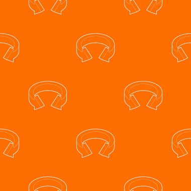 Ok daire deseni vektör turuncu