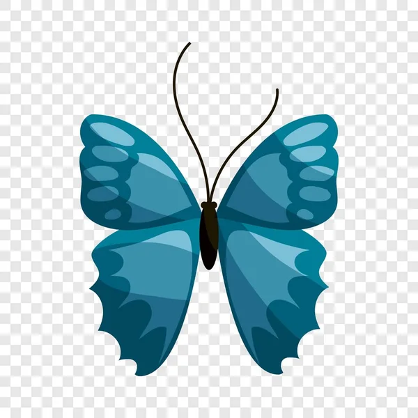 Icono de mariposa azul, estilo de dibujos animados — Vector de stock