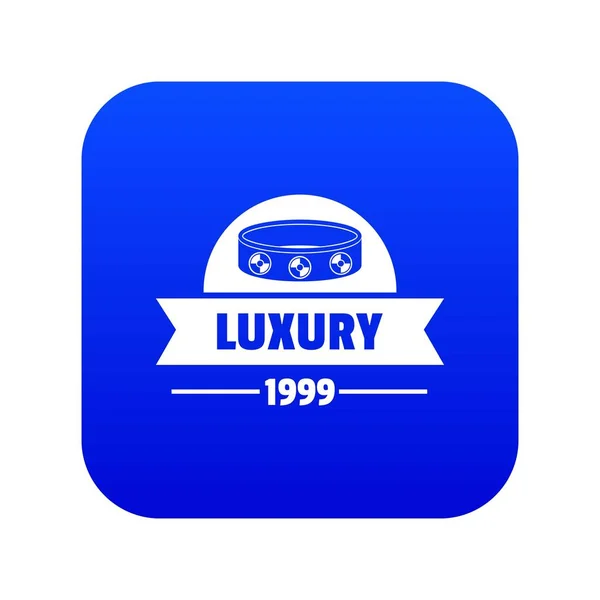 Luxus-Symbol blauer Vektor — Stockvektor