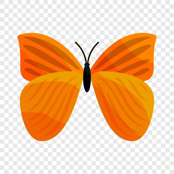 Gelber Schmetterling, Cartoon-Stil — Stockvektor