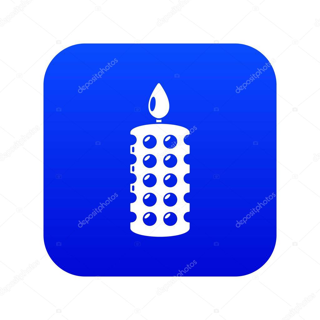 Candle ceremony icon, simple black style