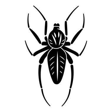 Tehlike örümcek simgesi, basit stil