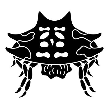 Korku örümcek simgesi, basit stil