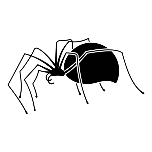 Spinner Spider icon, eenvoudige stijl — Stockvector