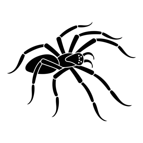 Skrämmande spindel ikon, enkel stil — Stock vektor