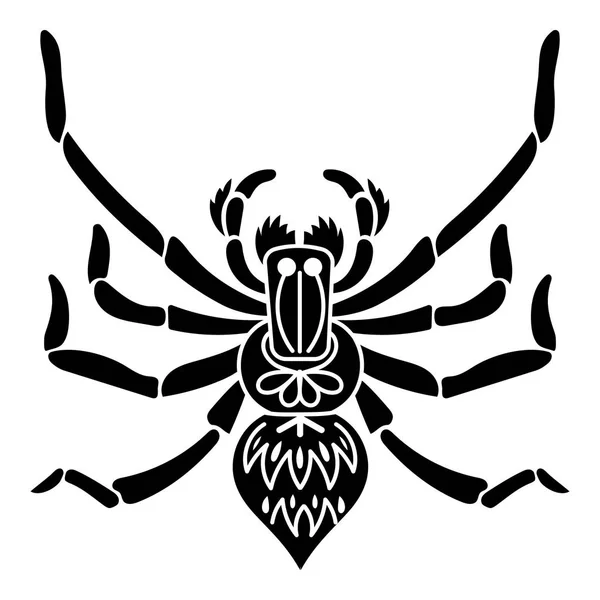 Ícone de aranha libélula, estilo simples — Vetor de Stock