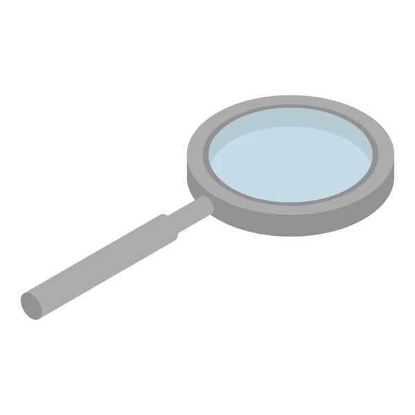 Magnify glass icon, isometric style — Stock Vector