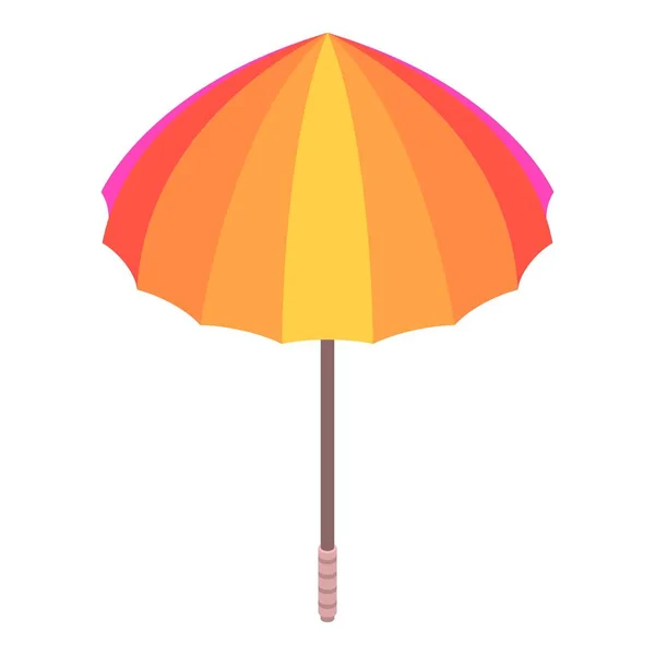 Icône de parapluie coloré, style isométrique — Image vectorielle