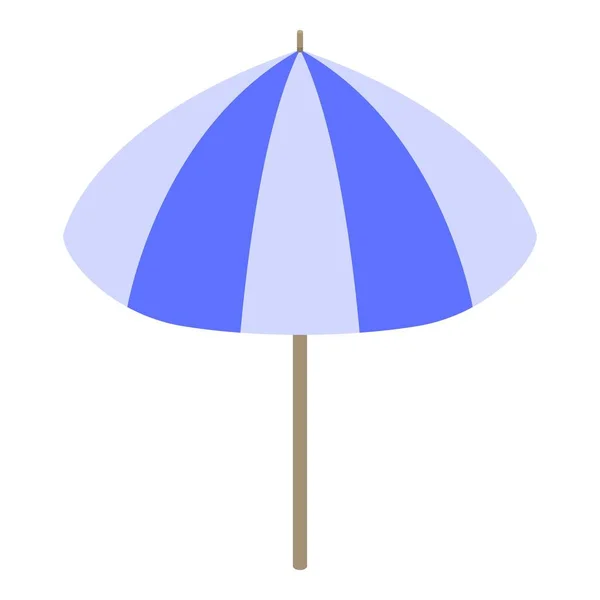 Parapluie bleu gris icône, style isométrique — Image vectorielle