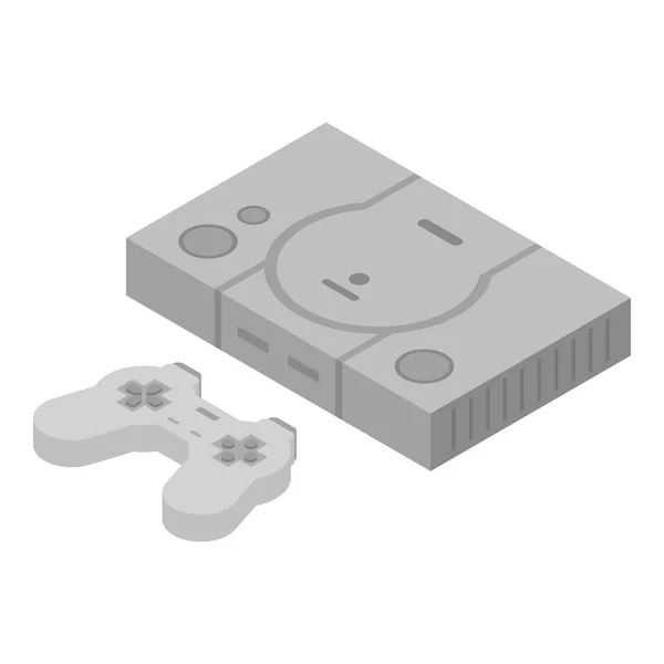 Icône de console de jeu, style isométrique — Image vectorielle