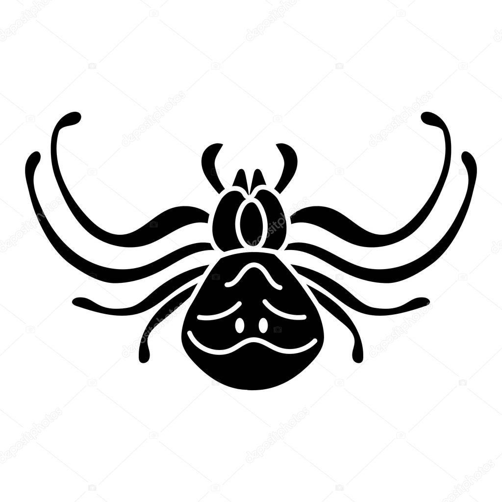 Biology spider icon. Simple illustration of biology spider vector icon for web design isolated on white background