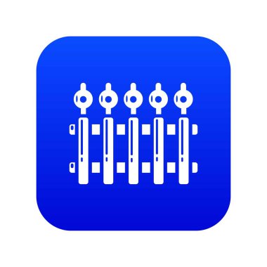 Çit metal simgesi, basit siyah stil