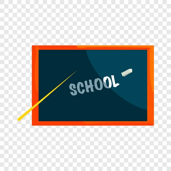 School schoolbord pictogram, cartoon stijl — Stockvector