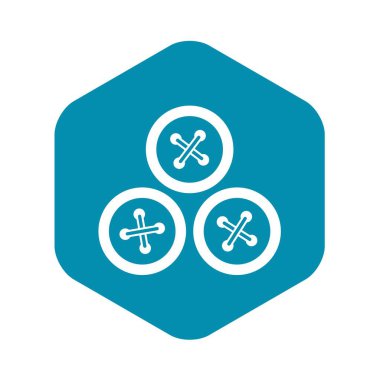 Dikiş simgesi, basit stil düğmeleri