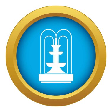 Çeşme simgesi mavi vektör izole