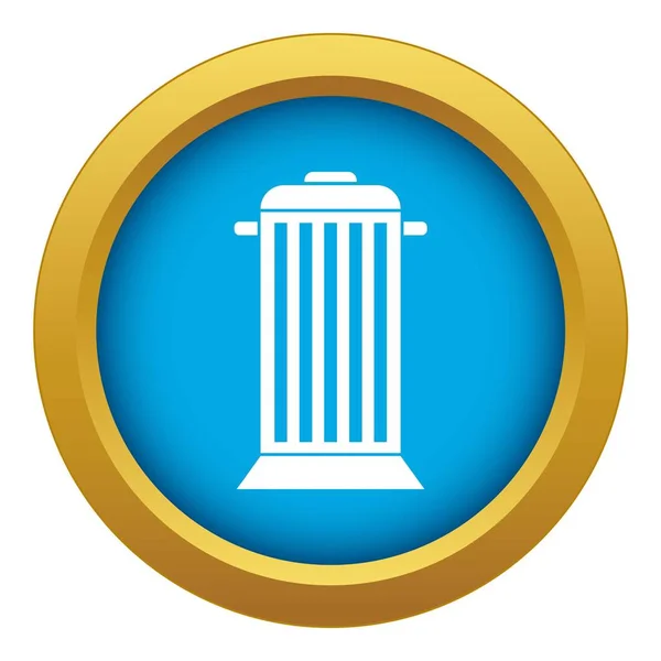 Street trash icon blue vector isolated — Stock Vector