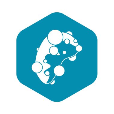 Hücre virüs simgesi, basit tarzı