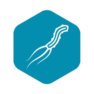 Tehlikeli virüs simgesi, basit tarzı