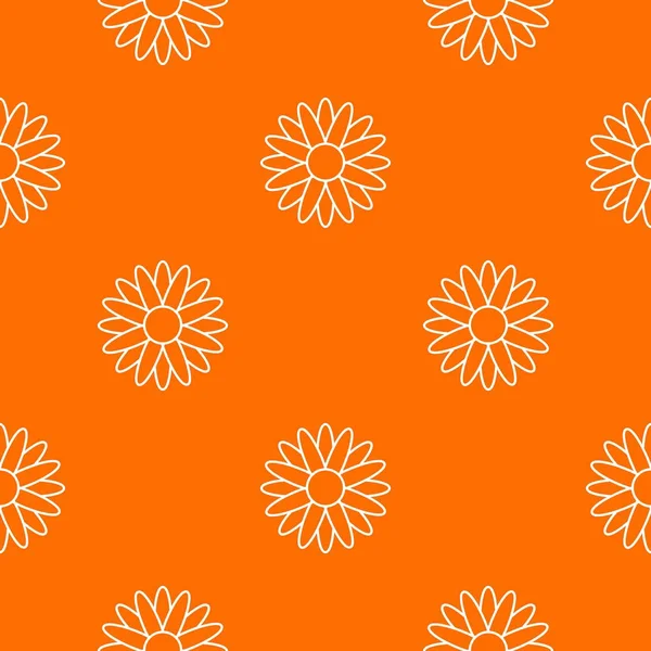 Mel flor padrão vetor laranja — Vetor de Stock