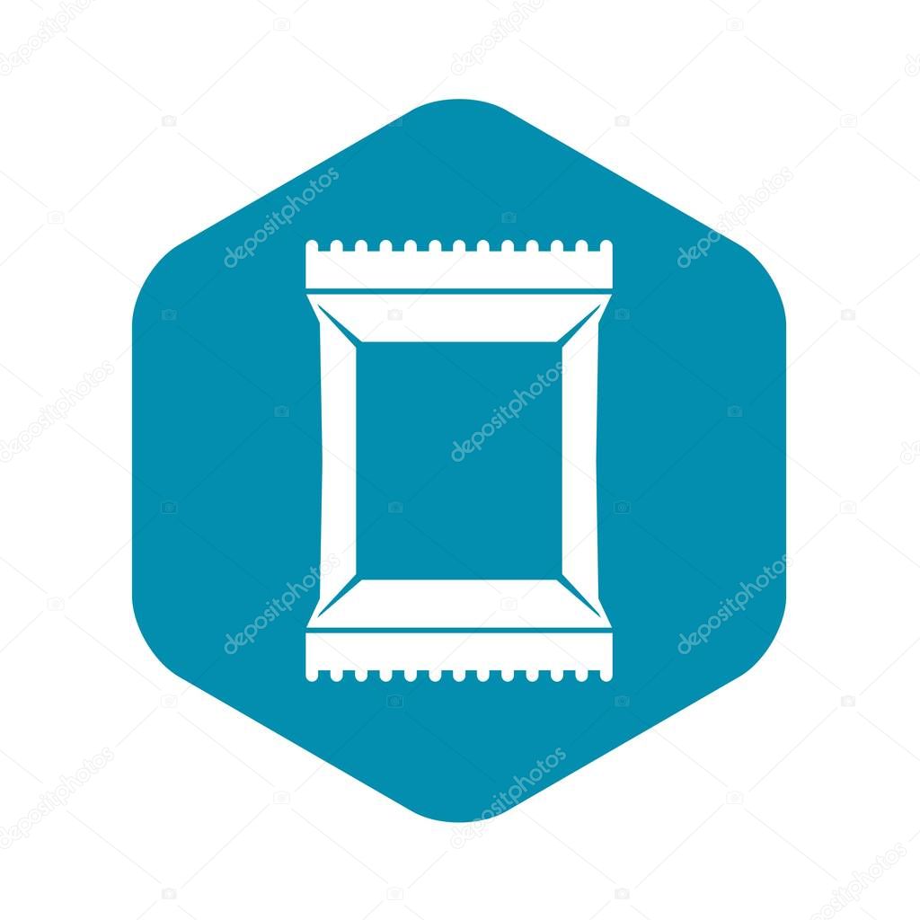 Napkins pack icon, simple style