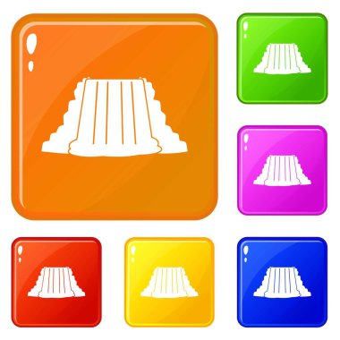 Niagara Falls simgeler vektör renk ayarlamak