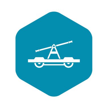 Draisine veya handcar simgesi, basit tarzı