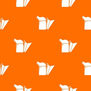 Beehive sigara içmek desen vektör turuncu