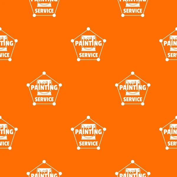 Pintura patrón de servicio vector naranja — Vector de stock