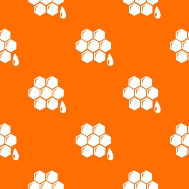 Petek desen vektör turuncu