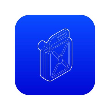 JERRYCAN simge mavi vektör