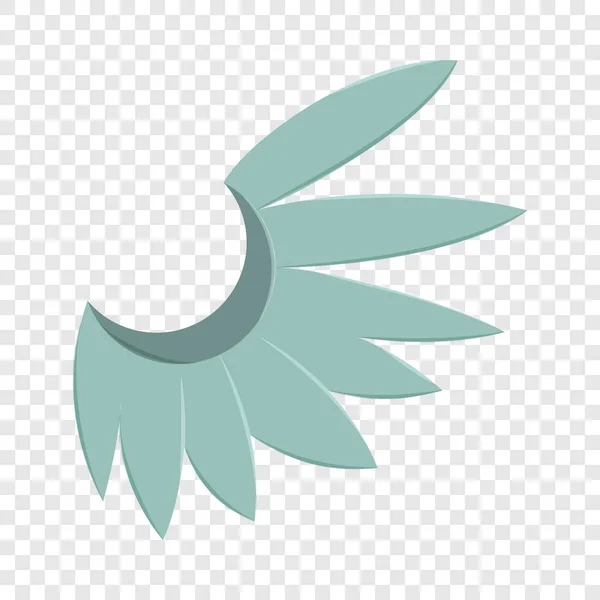 Blue wing of bird icon, cartoon style — Stock Vector