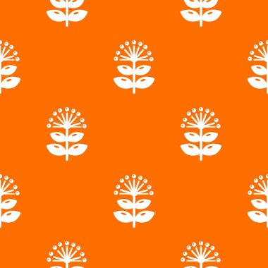 Bal bitki desen vektör turuncu