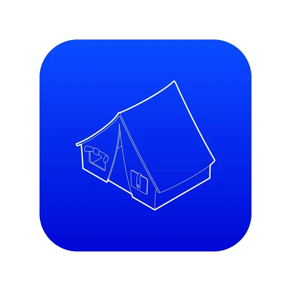 Icono de tienda vector azul — Vector de stock