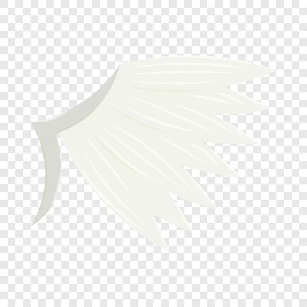 White wing icon, cartoon style — Stock Vector