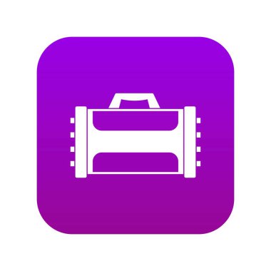 Kaynak makinesi simgesi dijital mor