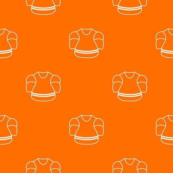 Modèle uniforme de hockey sur glace vecteur orange — Image vectorielle