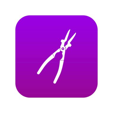 Metal kaynakçı penye simgesi dijital mor