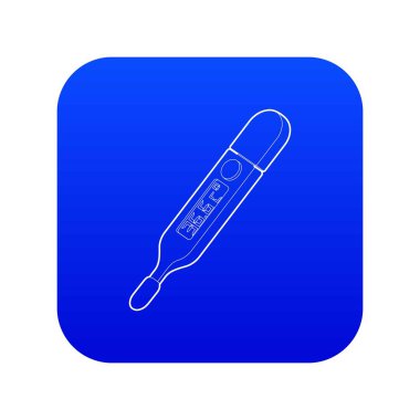 Tıbbi termometre simgesi mavi vektör