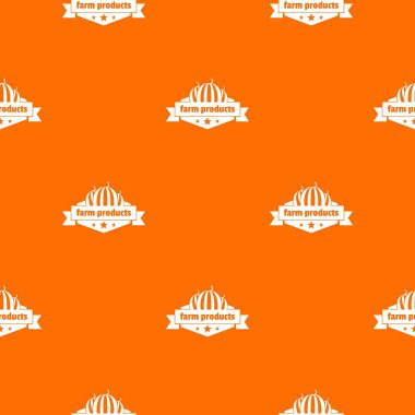 Çiftlik ürünleri desen vektör turuncu