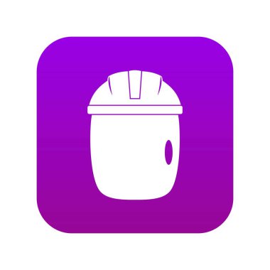 Cam kaynak maskesi simgesi dijital mor