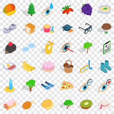 Lensler Icons set, izometrik stili