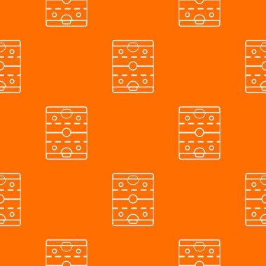 Hockey Buz alan desen vektör turuncu