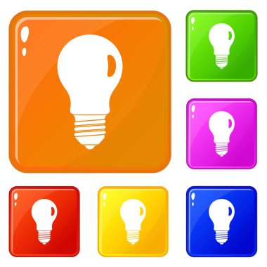 Lamba simgeler vektör renk ayarla