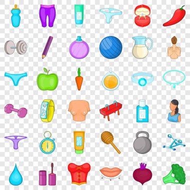 Spor aygıt simgelerini ayarla, tarzı çizgi film