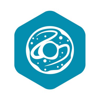 Sırlı donut kutsal kişilerin resmi, basit tarzı