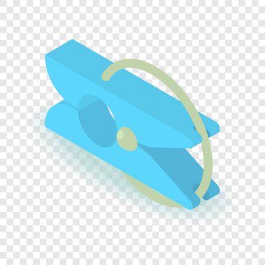 Clothespin simgesi, izometrik 3d stili