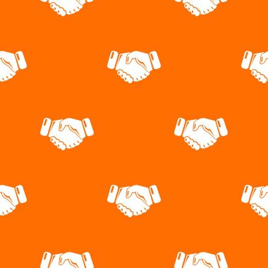 El sıkışması buz hokeyi desen vektör turuncu