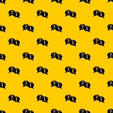 Soru ve ünlem konuşma kabarcıklar desen vektör